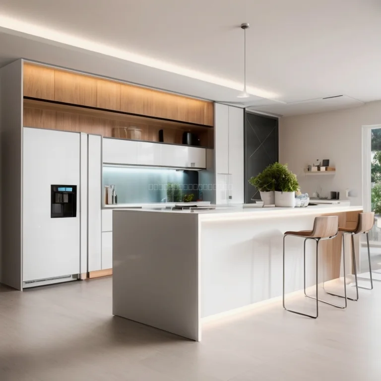 AI掃除ロボットがリビングを清掃中